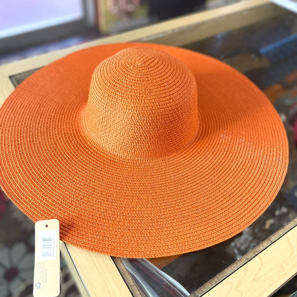Orange sun hat
